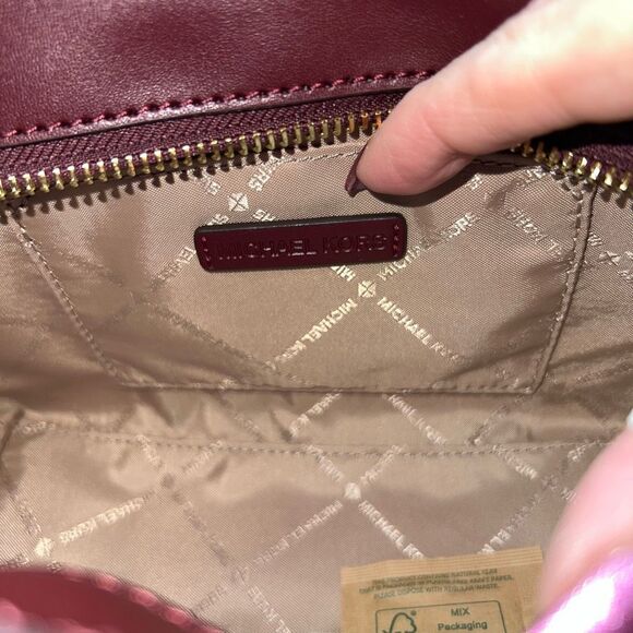 Michael Kors Red and Burgundy Women's Bag - Picture 9 of 12